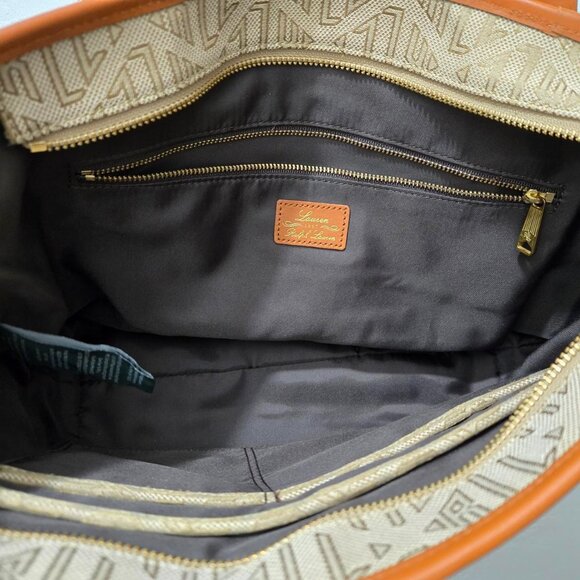 Ralph Lauren signature vintage satchel tote - Picture 5 of 6